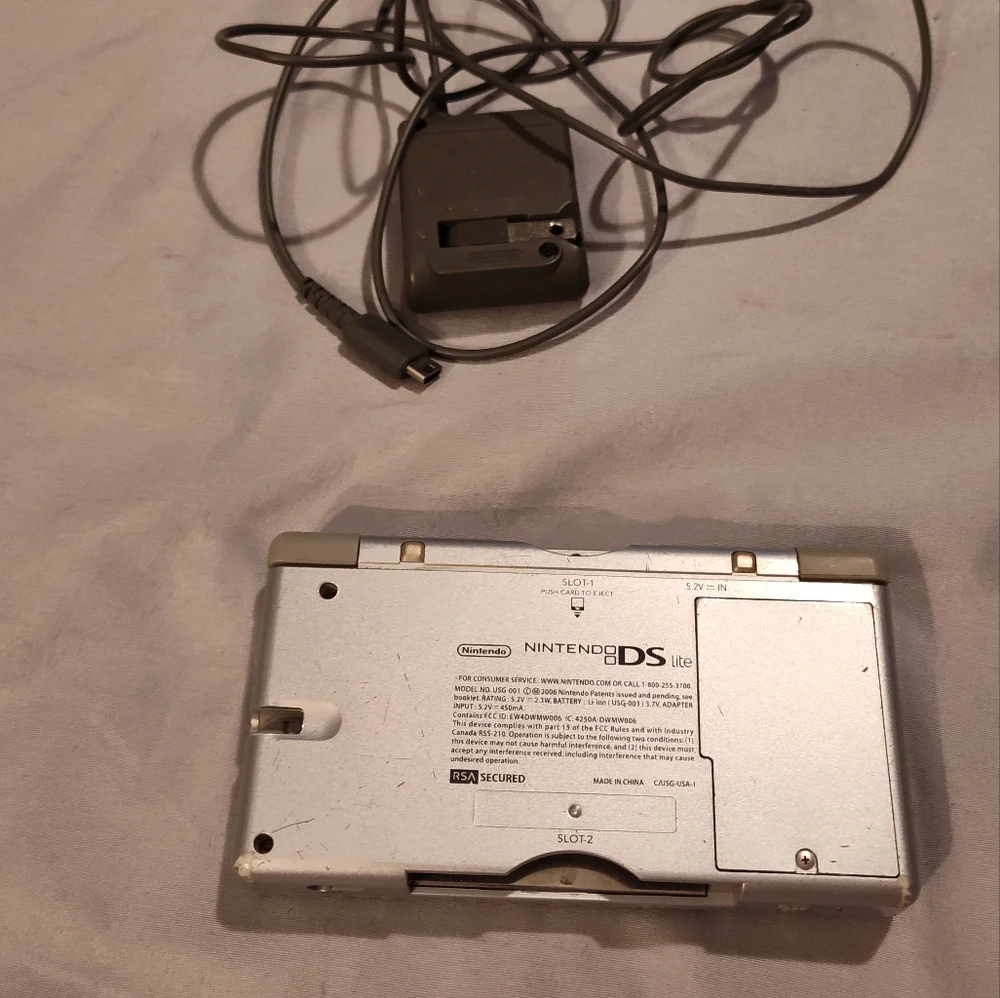 Vintage Nintendo DS Lite with Charger!